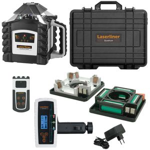 Laserliner Rotationslaser 053.00.02A, Quadrum G410 2 Lotpunkte, grüner 360 Grad Laser, Arbeitsbereich bis Ø 400m
