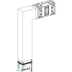 Schneider Electric KSA1000DLF41A KSA Winkelelement, 1000A, flach PE außen, Wahllänge
