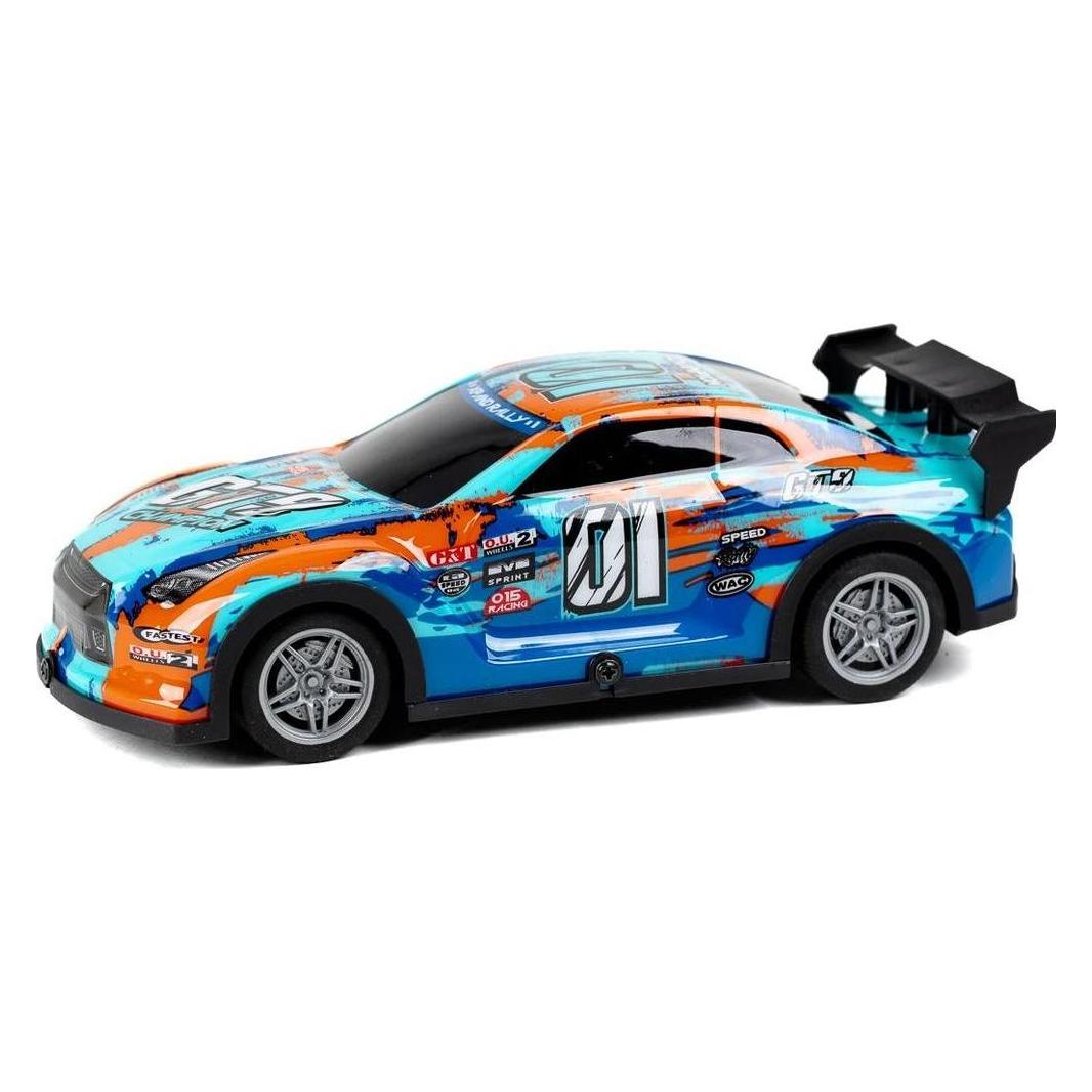 Tec-Toy Auto Champion GT9 mit Licht, Blau/Orange, 1:22 (471251)