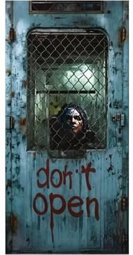Uplift Picks Haunted Cemetery Halloween Door Cover Banner 27 90x185 Cm