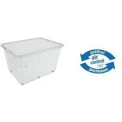 keeeper, Aufbewahrungsbox, Aufbewahrungsbox "bert", mit Rollen, 136 Liter Deckel mit Air-Control-System zur Belüftung der... (136 l)