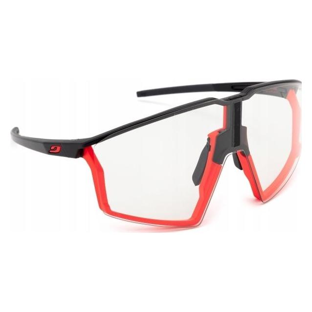 Julbo Sportbrille Edge (Matte Black / Fluo Orange, Matte Black / Mat Fluo Orange, schwarz/fluo orange, JULBO Reactiv 0-3) (J5624078)