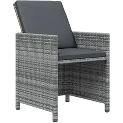 vidaXL, Gartentisch + Balkontisch, Marmelis (Ohne Fussablage) (107 x 107 x 74 cm)