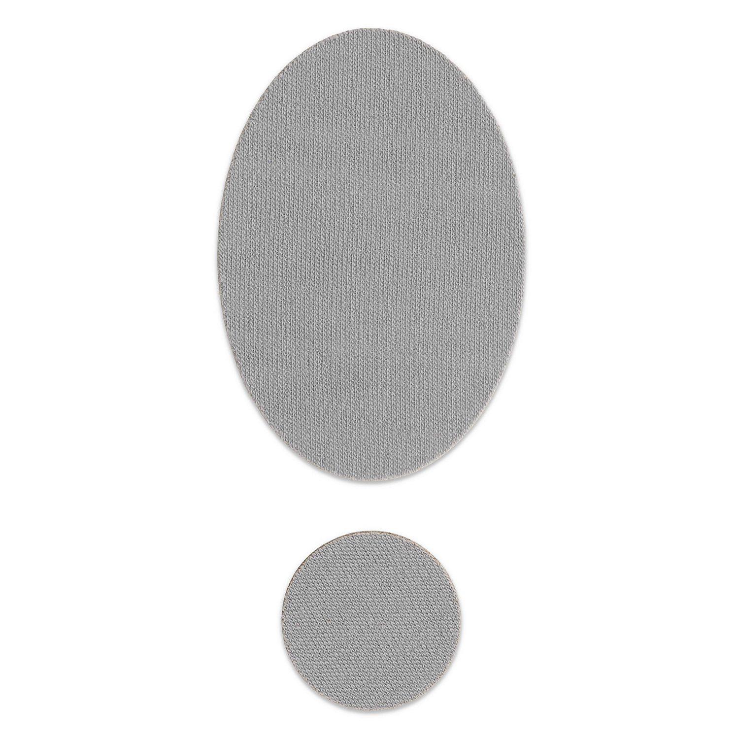 Prym Rub-on Patch MERINO, Farbe: hellgrau, Inhalt: 2 Stück.