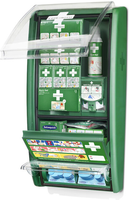 CEDERROTH Station de premiers secours et brûlures avec contenu (51011003)