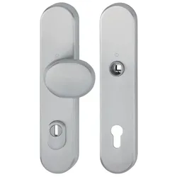 Hoppe, Türgriff + Türgarnitur, Schutzgarnitur E86G/3332ZA/3310 VA F69 92mm 67-77mm (Türgriff)