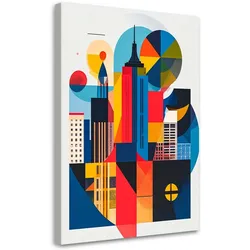 LEINWANDBILD New York Abstraktion im Bauhaus-Stil 40x60cm