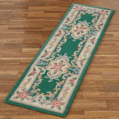 Touch of Class "Serena Aubusson II Rug Runner 2' x 7'6"", 2' x 7'6"", Burgundy"
