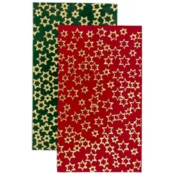 Wachsplatten "Sterne", 15,5 x 9 cm, 2 Stück