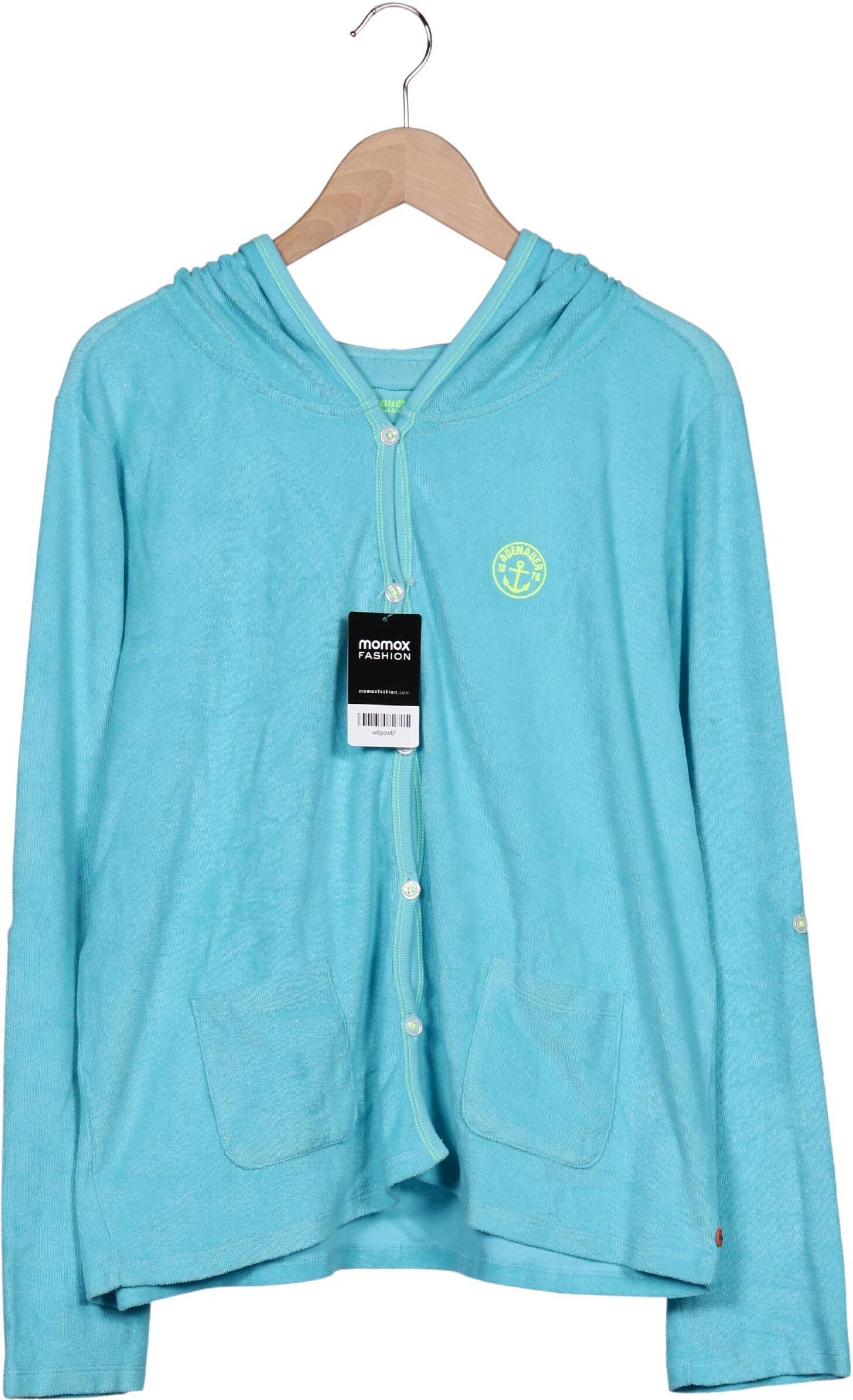 Adenauer & Co Damen Kapuzenpullover, Hellblau, Gr. L, Baumwolle - Second Hand