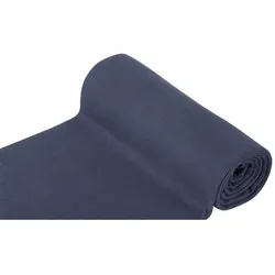 Rippen-Bündchenstoff "Comfort", nachtblau-melange
