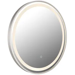 Badspiegel Spiegel LED Touch-Steuerung Schminklicht Dimmer Badlampe D 50 cm