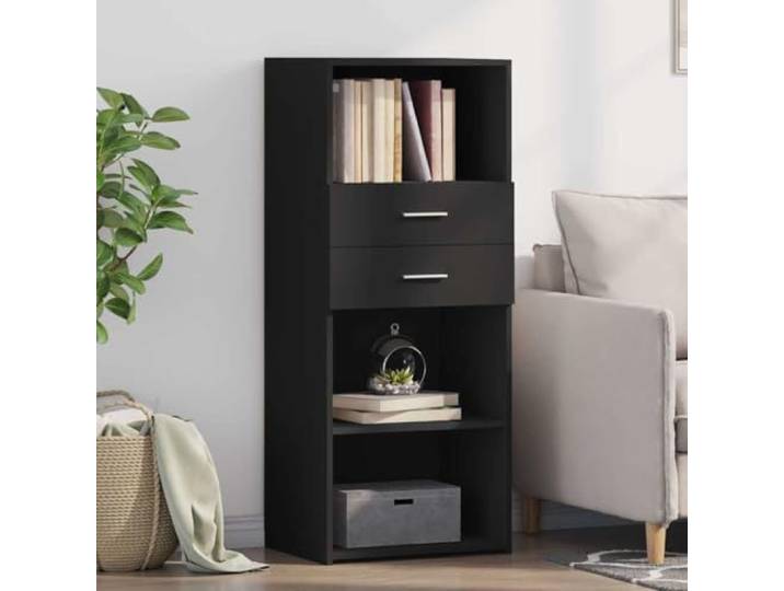HEFZGDB Stabiles Highboard mit Wandhalterung in zeitlosem Design – Klassisches Highboard mit viel Stauraum aus Holzwerkstoff als modernes für die Inneneinrichtung