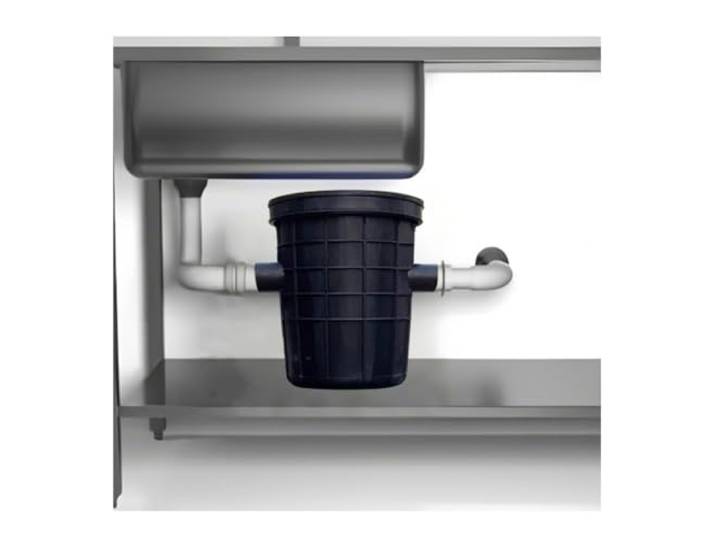 Großer Kunststoff-Fettabscheider, Kommerzieller Fettabscheider Für Die Restaurantküche Unter Der Spüle, Altöl-Wasserabscheider(In:75mm; Out:75mm,25L)