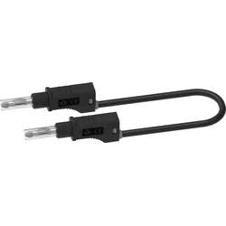 PJP 2210/50N - Messleitung mit Bananensteckern,  0,75 mm2, 0,5 m, schwarz