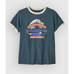 Patagonia Great Waves Ringer T-Shirt summit blue Gr. XL