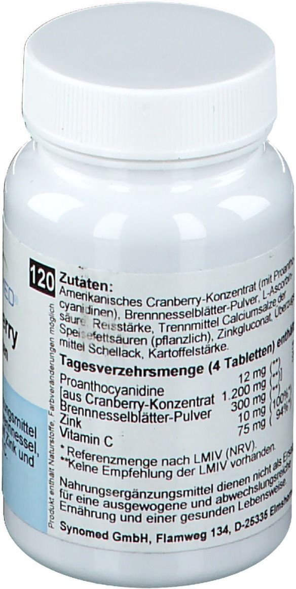 SYNOMED Cranberry Tabletten 120 St