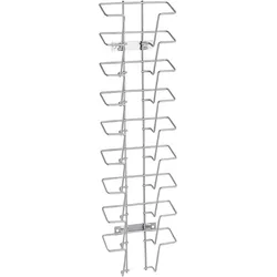 Wandprospekthalter JACKSON aus Draht, Metall, silber 9 | Querformat | A6, Stahl