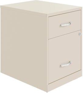 "Space Solutions 18"" Deep 2 Drawer Letter Width Vertical File Cabinet with Accessory Drawer"