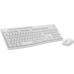 Logitech MK295 Silent Wireless Combo Weiß - Kabellose Maus-Tastaturkombination, USB-Empfänger, Batteriebetrieb