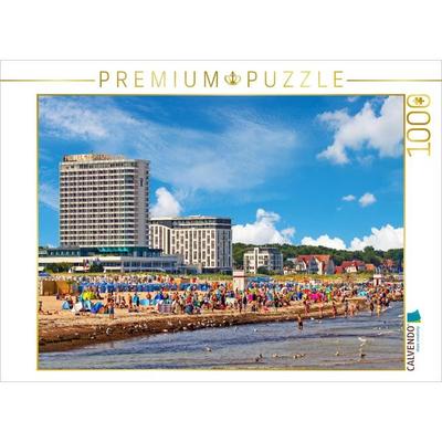 CALVENDO Puzzle Am Warnemünder Strand | 1000 Teile Lege-Größe 64x48cm Foto-Puzzle für glückliche Stunden