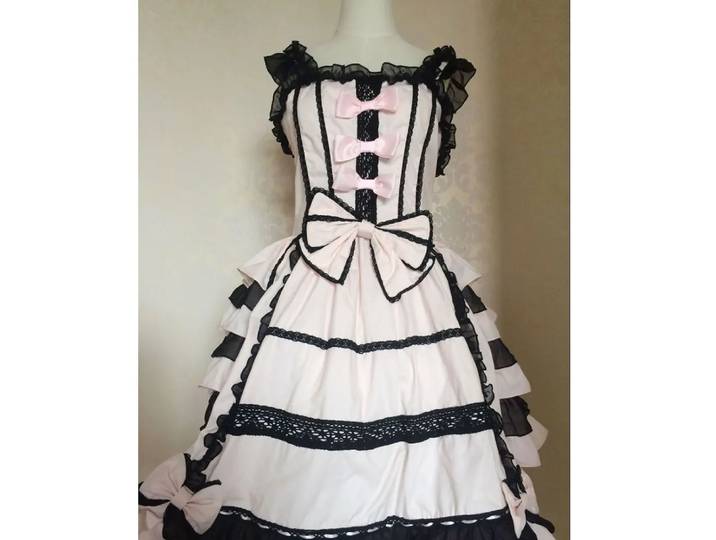 Robe Lolita classique pour femmes, Costume de Cosplay superposé, robe JSK en coton pour filles