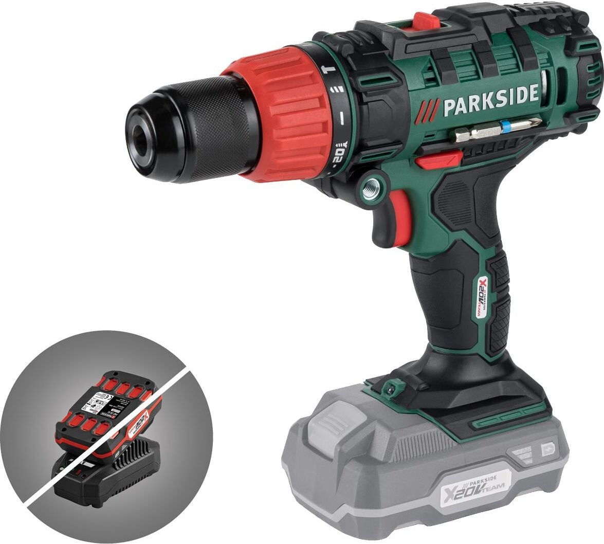 PARKSIDE Accuboormachine met slagfunctie PSBSA 20-Li zonder accu en oplader