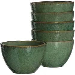 KERAMIKSCHALEN Matera Grün ø 15,3 cm 6er Set