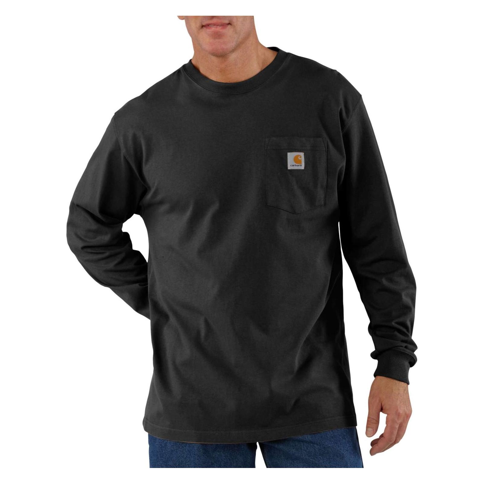 Carhartt Schweres T-Shirt mit Tasche in L (XL) (.K126.BLK.S007)