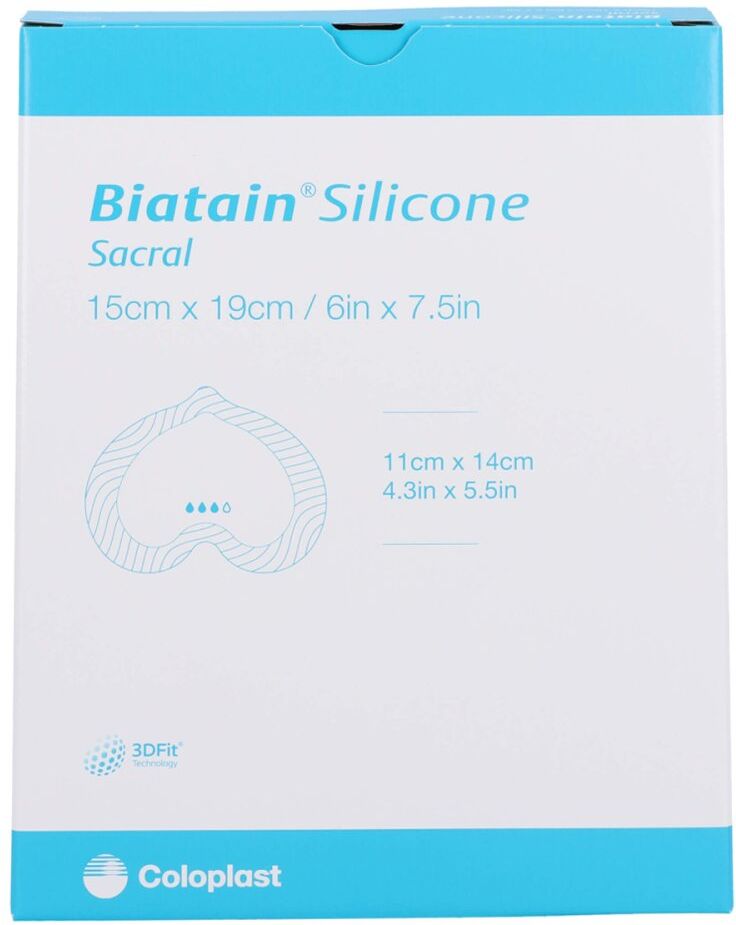 Biatain Silicone Schaumverb.sakrum klein 15x19 cm