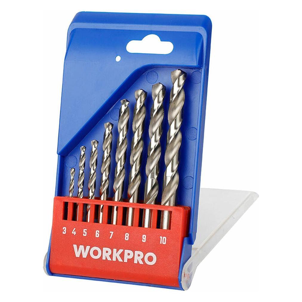 Workpro Satz Bohrer 3, 4, 5, 6, 7, 8, 9 Y 10 Mm Metall 8 Stücke (10 Millimeter, 3 Millimeter, 4 Millimeter, 5 Millimeter, 6 Millimeter, 7 Millimeter, 8 Millimeter, 9 Millimeter) (49370860)