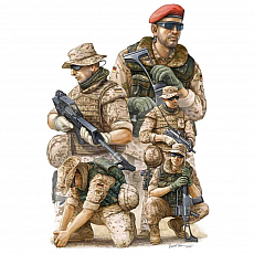 Trumpeter - Modern German ISAF Soldiers Afghanistan - 1:35 - 121 parts 307661