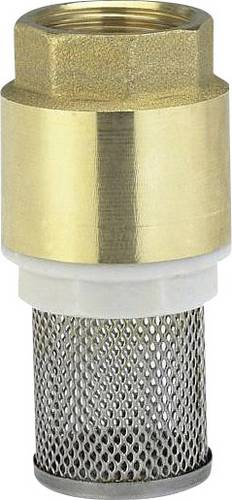 Gardena 07221-20 Messing-Fußventil, Saugkorb, Ventilkegel, Dichtung, 33,3mm Fußventil 33,3mm (G1) Messing