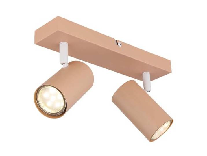 Deckenstrahler Deckenlampe Spotleuchte beweglich Wohnzimmerlampe pfirsich L 26cm