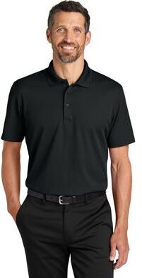 Port Authority K620 Plaited Pique Polo Shirt in Deep Black size 2XL   64/36 polyester face/cotton back plaited pique