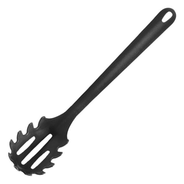 Hega Küchenhelfer Spaghettilöffel 32,5cm schwarz (54552)