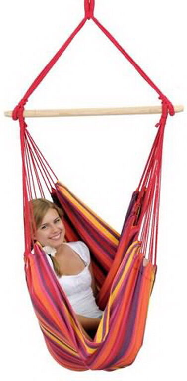 Chaise suspendue hamac Amazonas Relax coloris vulcano 130 x 100cm