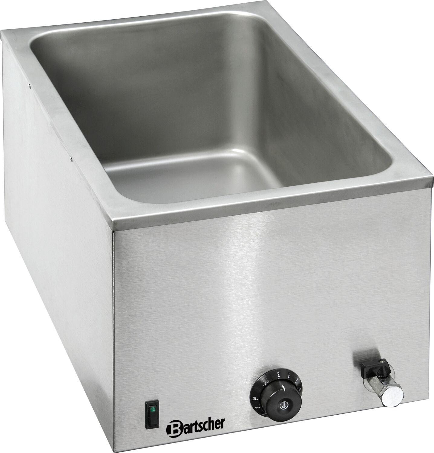 Bartscher bain-marie 1/1GN met kraan, 200 mm