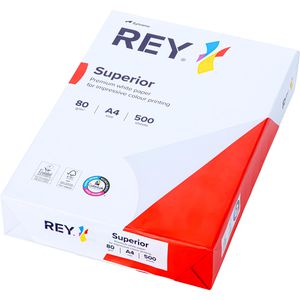Rey Kopierpapier Superior, A4, 80g/qm, hochweiß, 500 Blatt