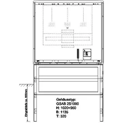 GSAB Elektrotechnik Zähleranschlusssäule 01.WMS.001