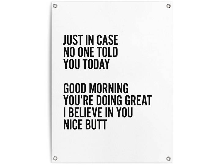 Tuinposter Positieve Start - 80 x 60 - Canvas - REINDERS