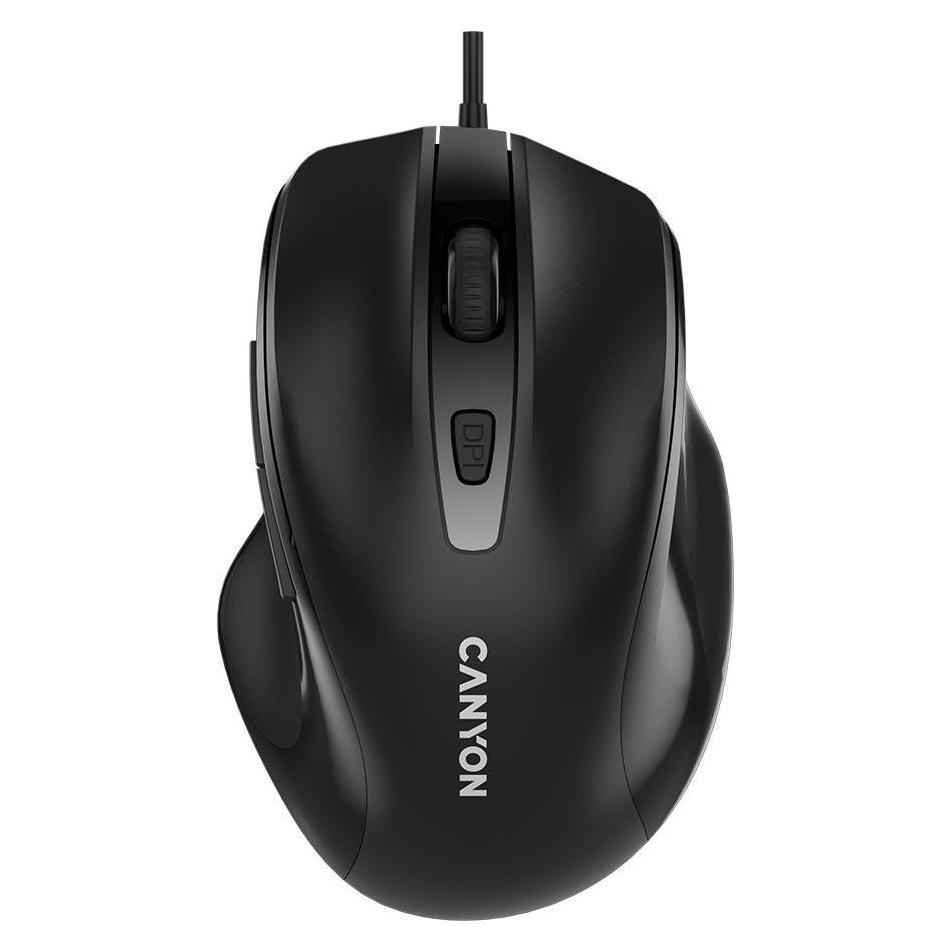 Canyon Computer mouse mouse M-6 Wired Black (Kabelgebunden) (CNE-CMS6)
