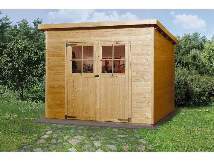 Weka Gartenhaus 325 Blockbohle Gr.3 Lasier 2.5 × 2 m