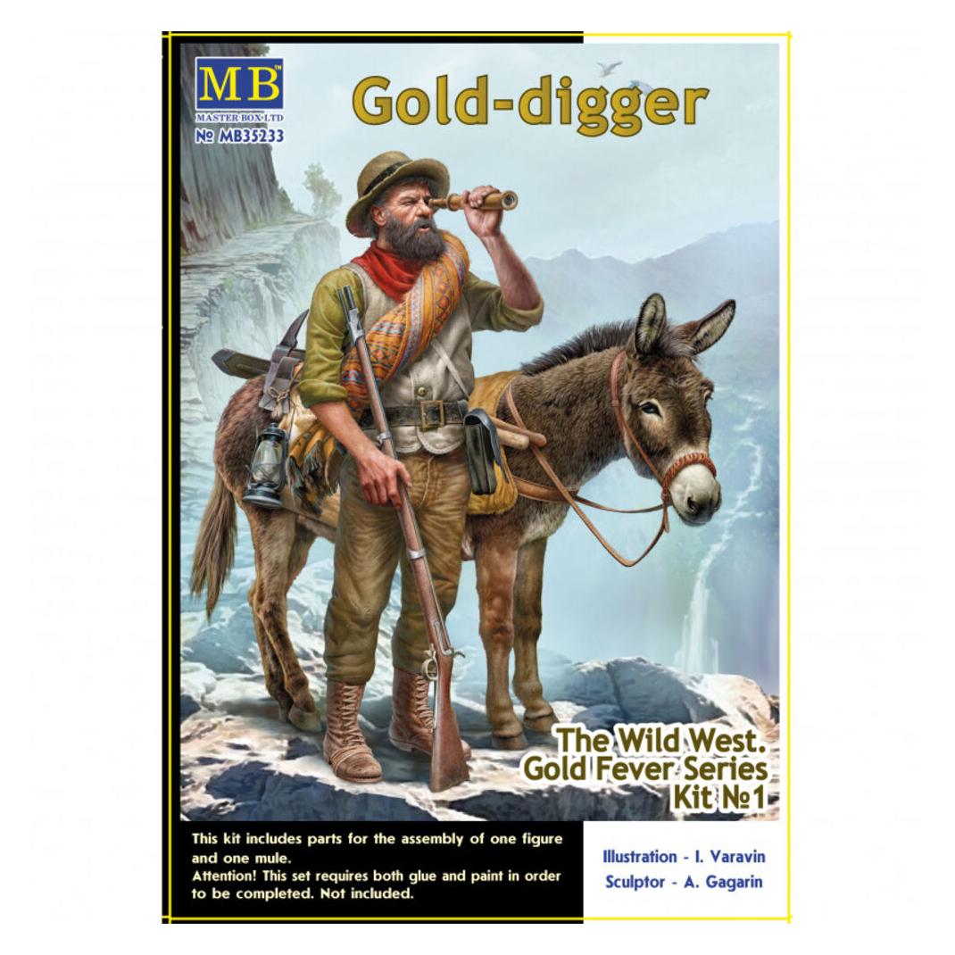 Master Box Gold-digger. The Wild West. Gold Fever Series. Kit?? 1. (35233)