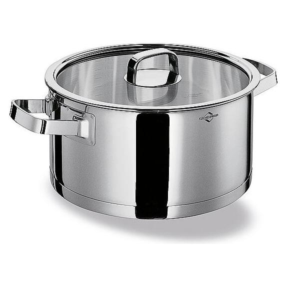 Küchenprofi Bratentopf SAN REMO 24 cm 4.5 L (Bräter + Schmortopf, Kochtopf, Edelstahl, 24 x 11.50 cm) (23 9004 28 24)