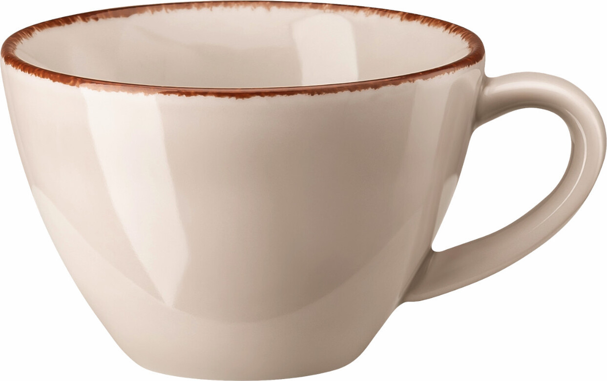 Rosenthal Espresso-Obertasse Profi Casual Shell Porzellan Grijs-Bruin