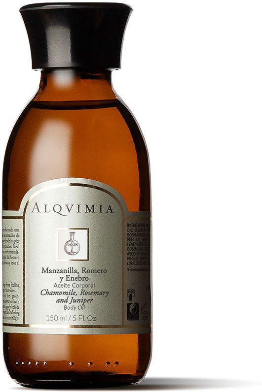 Alqvimia Aceite corporal de manzanilla con romero y enebro 150 ml