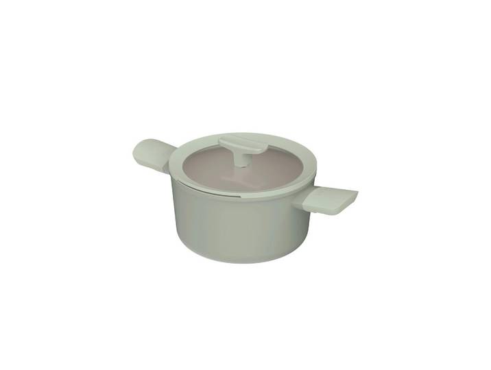 BergHOFF Kochtopf Balance, Salbeigrün, Metall, 3.1 l, 16 cm, backofengeeignet, Griffe werden nicht heiß, leichte Reinigung, schadstofffrei gemäß EU-Standards, Kochgeschirr, Töpfe, Kochtöpfe