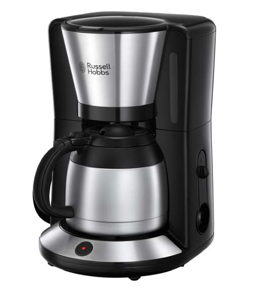 Russell Hobbs 24020-56 Adventure 8 Tassen Thermo Filterkaffeemaschine 1,0 l (Schwarz, Silber)