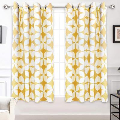 DriftAway Amelia Geo Thermal Insulated Blackout Curtain Panel Pair